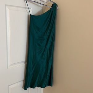 JustCavalli Mini OneShoulder Silk Dress